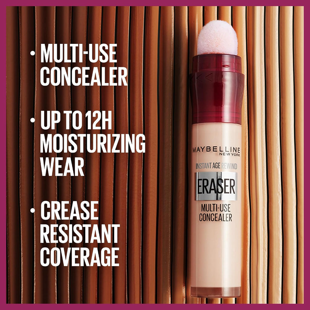 New York Instant Age Rewind Eraser Multi-Use Concealer, under Eye Dark Circles Treatment, Non-Comedogenic, up to 12 Hours Wear, Vegan, Shade: Fair (110), 6 Ml