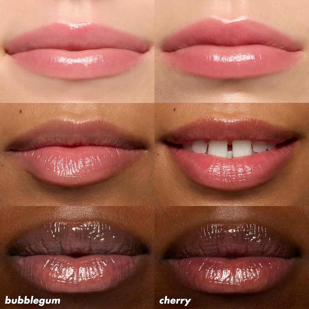 Squeeze Me More Lip Balm Duo, Cherry/Bubblegum | Moisturizing Balm for a Sheer Tint of Color, Made with Hyaluronic Acid, Vegan & Cruelty-Free, Cherry & Bubblegum