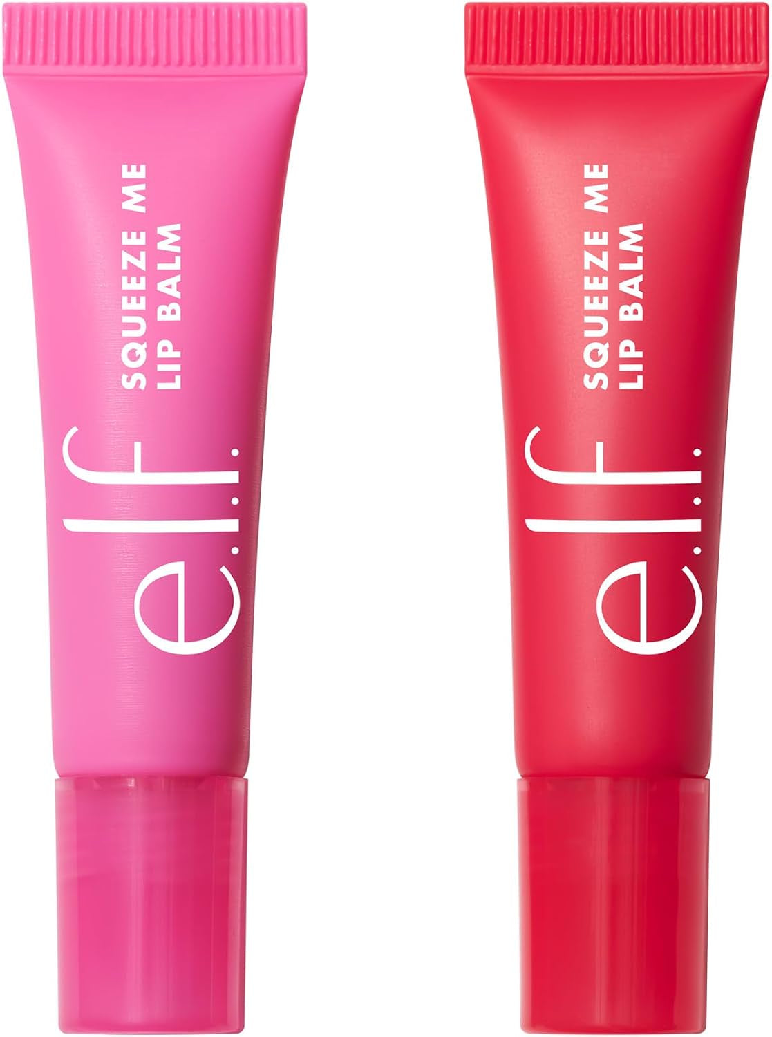 Squeeze Me More Lip Balm Duo, Cherry/Bubblegum | Moisturizing Balm for a Sheer Tint of Color, Made with Hyaluronic Acid, Vegan & Cruelty-Free, Cherry & Bubblegum