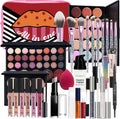 Professional Makeup Kits for Girls Teens, Make up Sets for Women with Eyeshadow, Concealer, Lip Gloss, Brushes, Primer, Mascara, Eyeliner, Makeup Sponge, Storage Box (Red)
