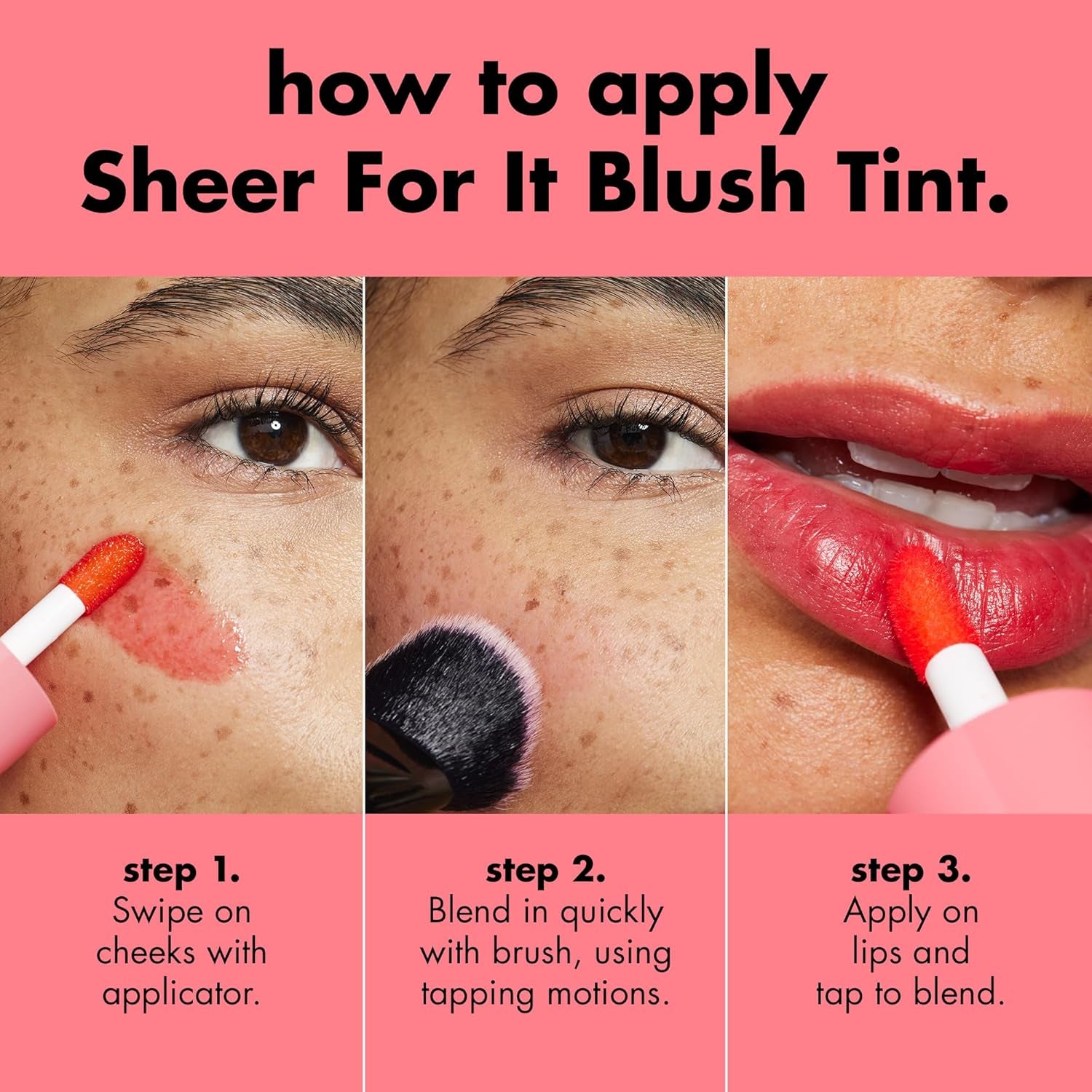 Sheer for It Blush Tint, Plums up | Multi-Use, Long-Lasting Lip & Cheek Makeup, Creates a Natural Flush Finish, Vegan & Cruelty-Free