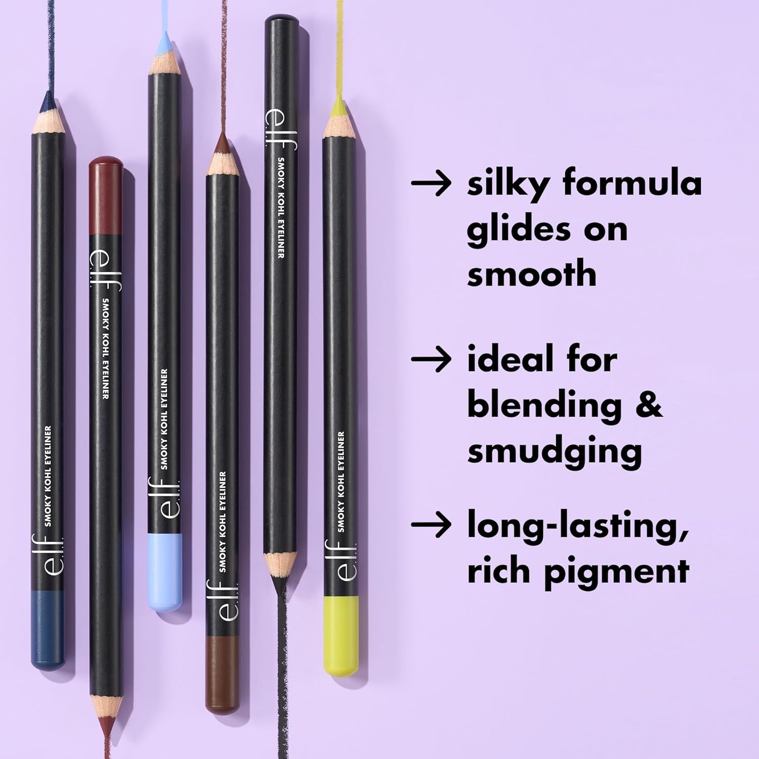 Smoky Kohl Eyeliner, Eye Pencil for Creating Long-Lasting, Bold, High-Pigmented Makeup Looks, Vegan & Cruelty-Free, Black Velvet